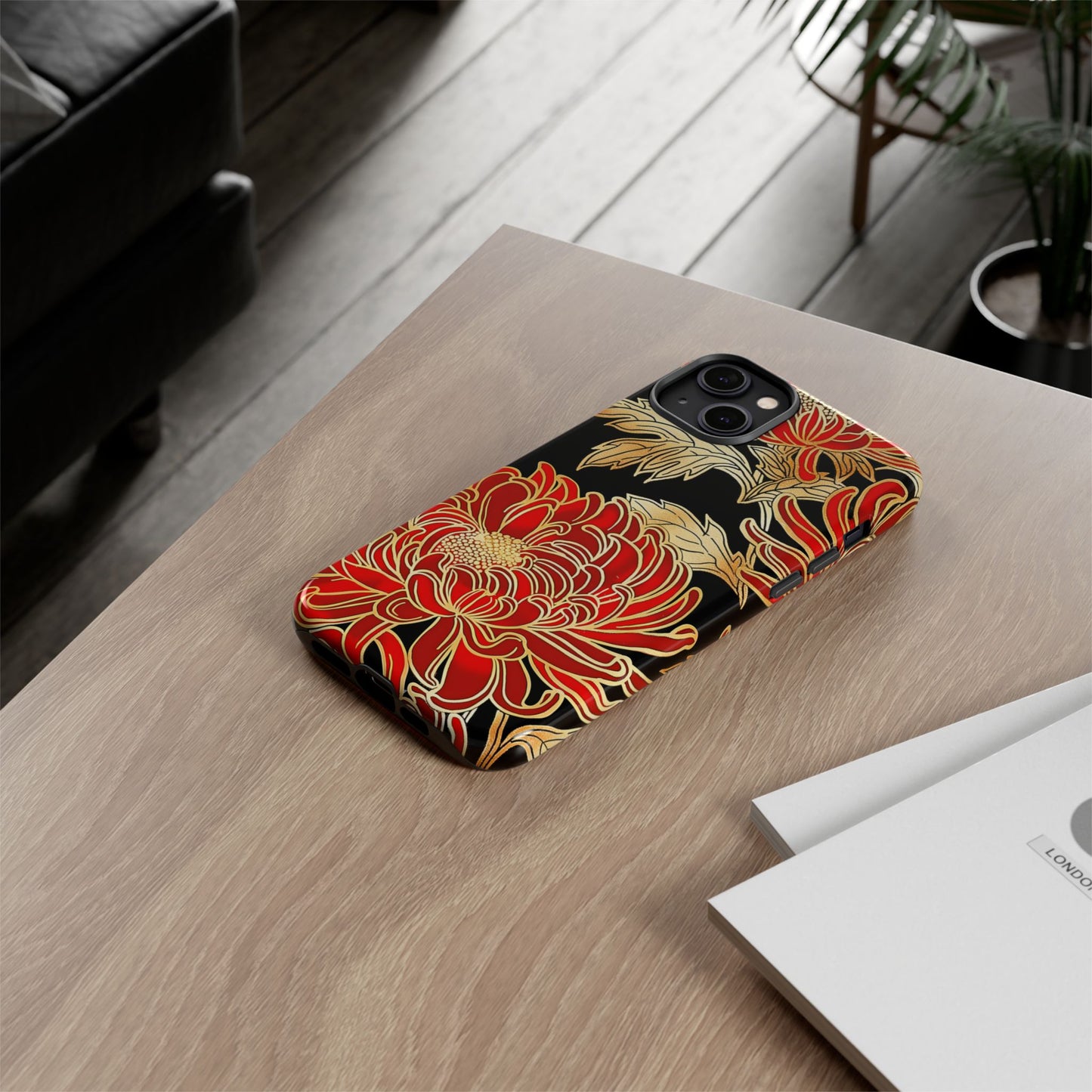 Ember Petals – Tough Glossy iPhone Case