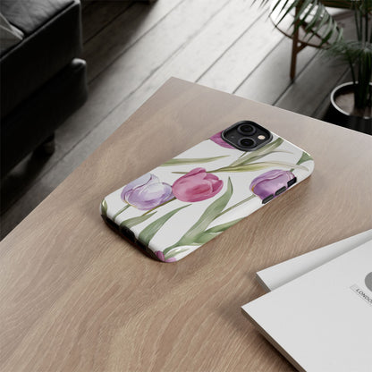 Tulip Serenade – Tough Glossy iPhone Case