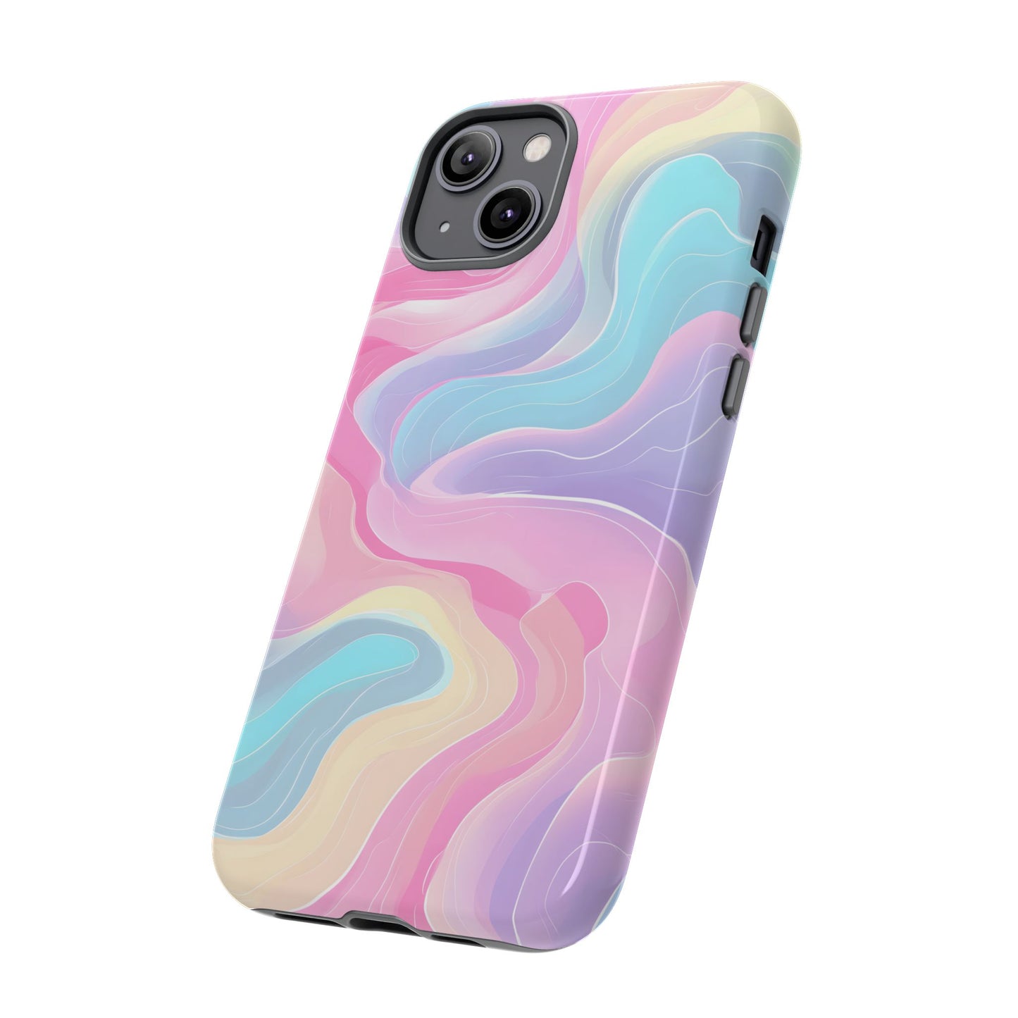 Pastel Mirage – Tough Glossy iPhone Case
