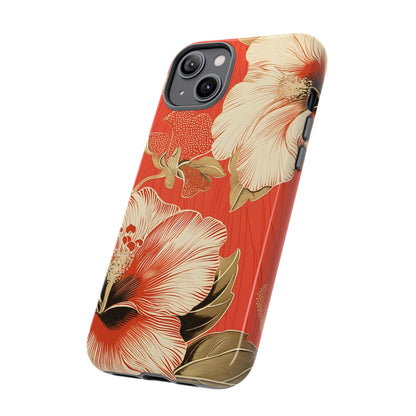 Golden Hibiscus – Tough Glossy iPhone Case