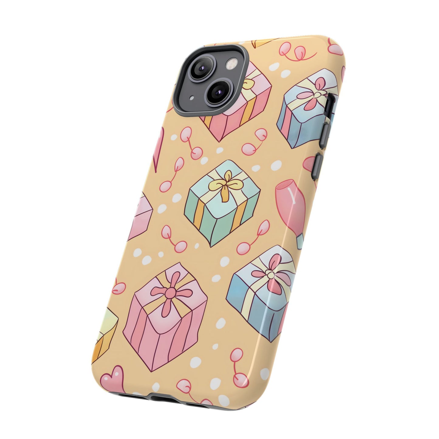 Pastel Gift Delight – Tough Glossy iPhone Case