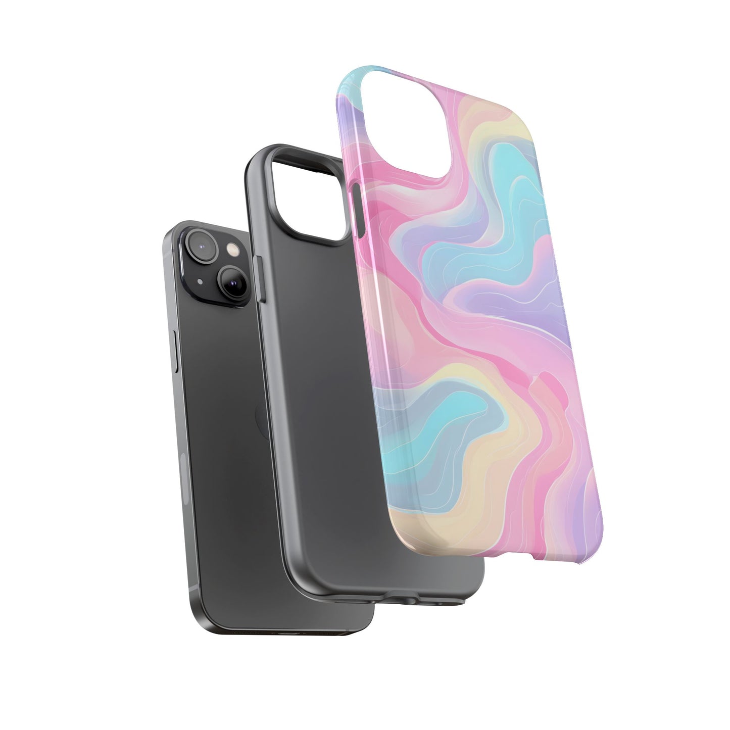 Pastel Mirage – Tough Glossy iPhone Case