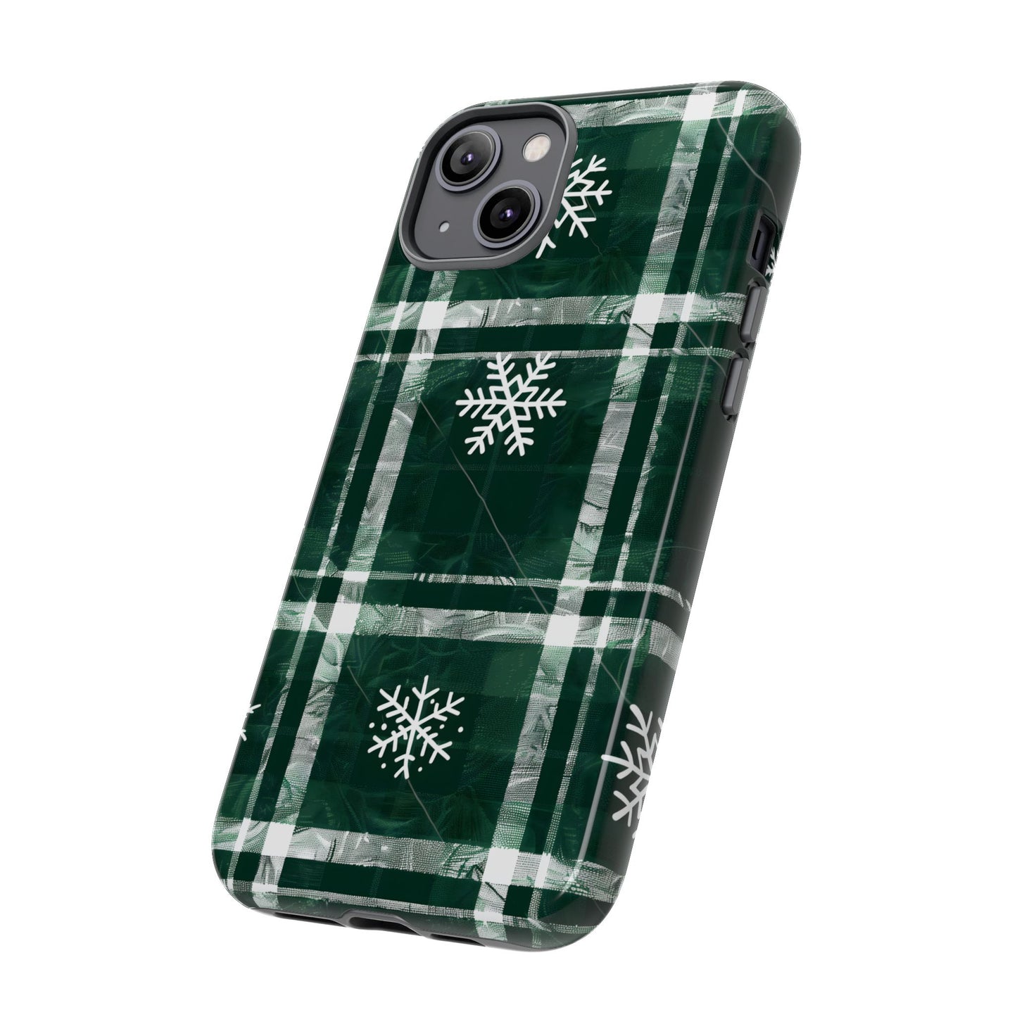 Frosted Tartan – Tough Glossy iPhone Case