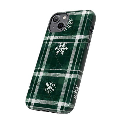 Frosted Tartan – Tough Glossy iPhone Case