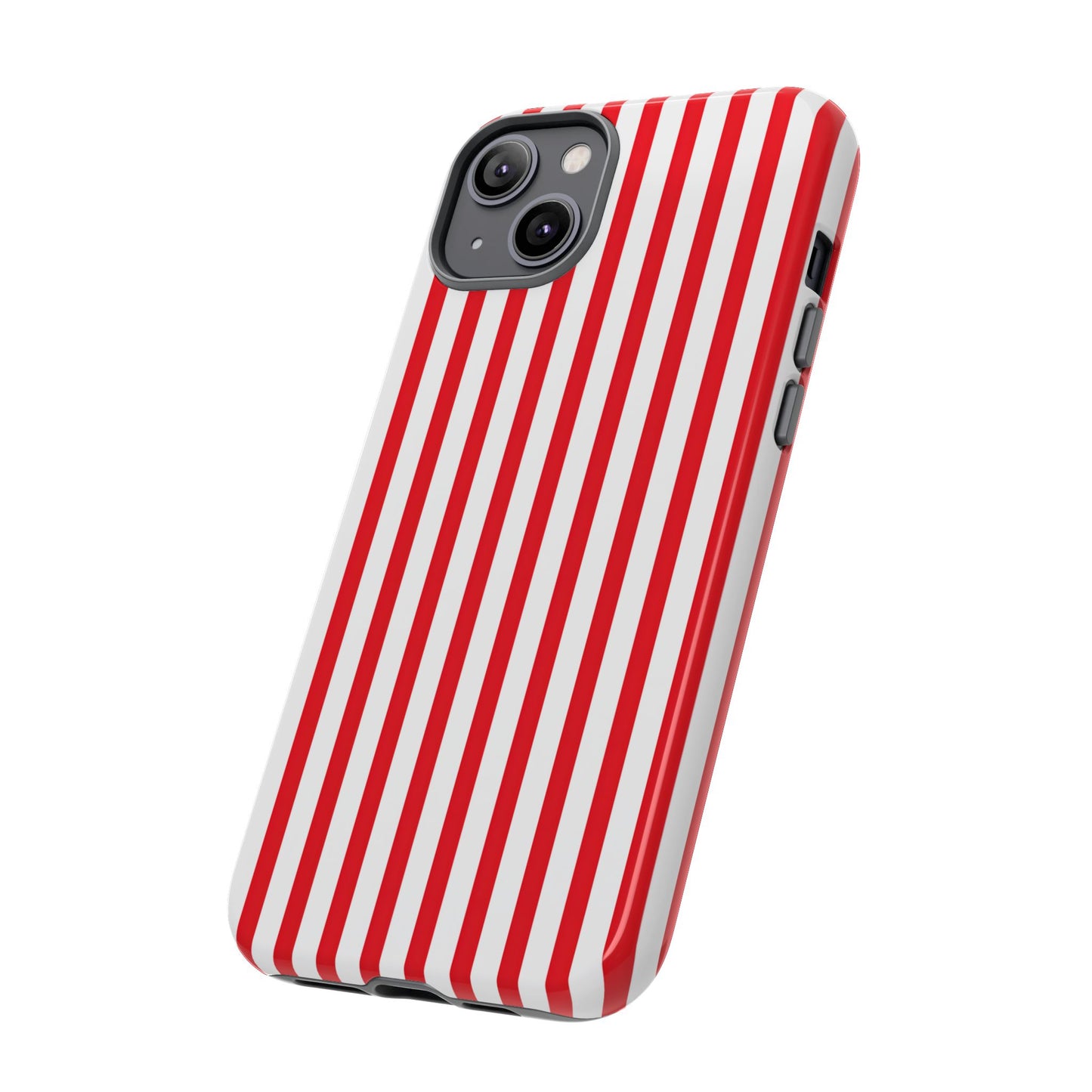 Candy Cane Stripes – Tough Glossy iPhone Case