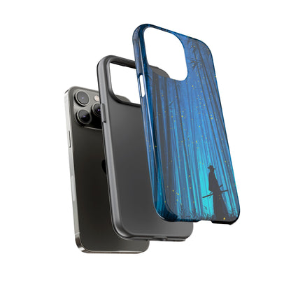 Shadowed Bamboo Sentinel – Tough Glossy iPhone Case