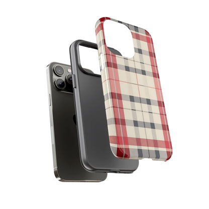 Winter Tartan Classic – Tough Glossy iPhone Case
