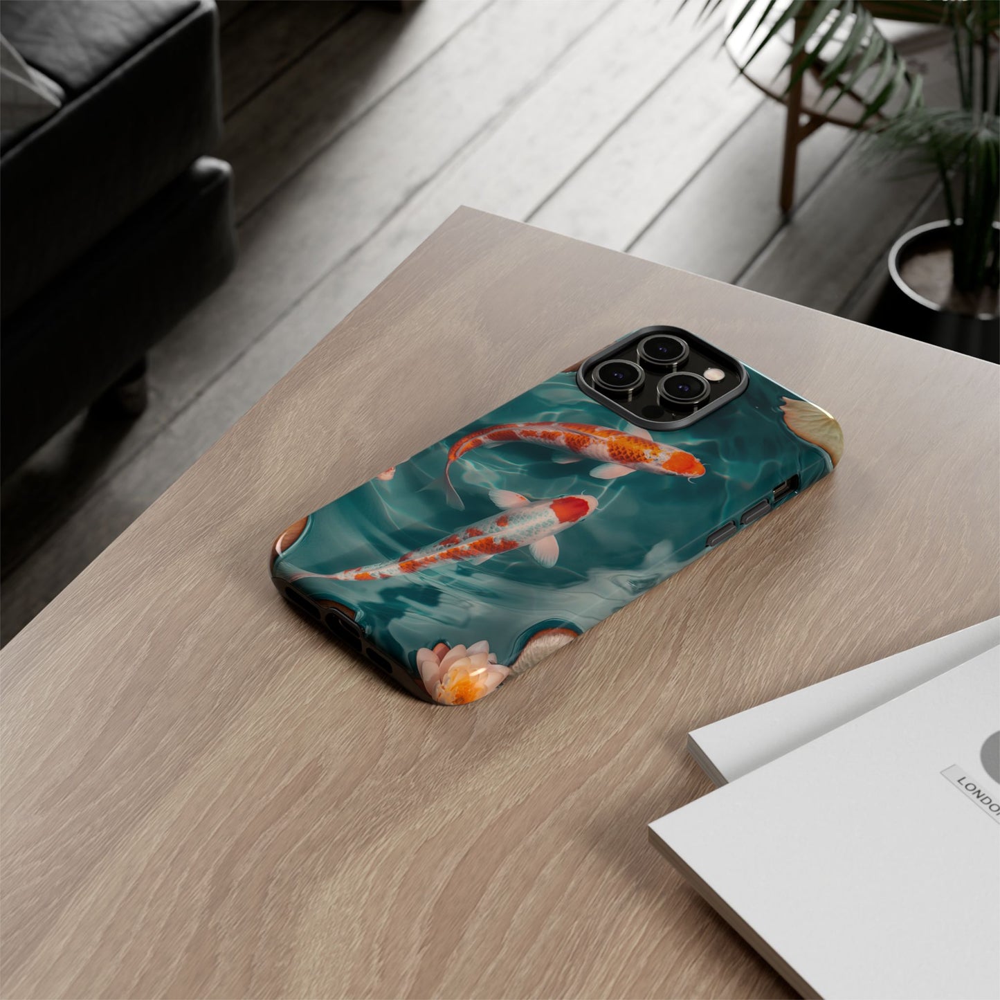 Tranquil Koi Pond – Tough Glossy iPhone Case