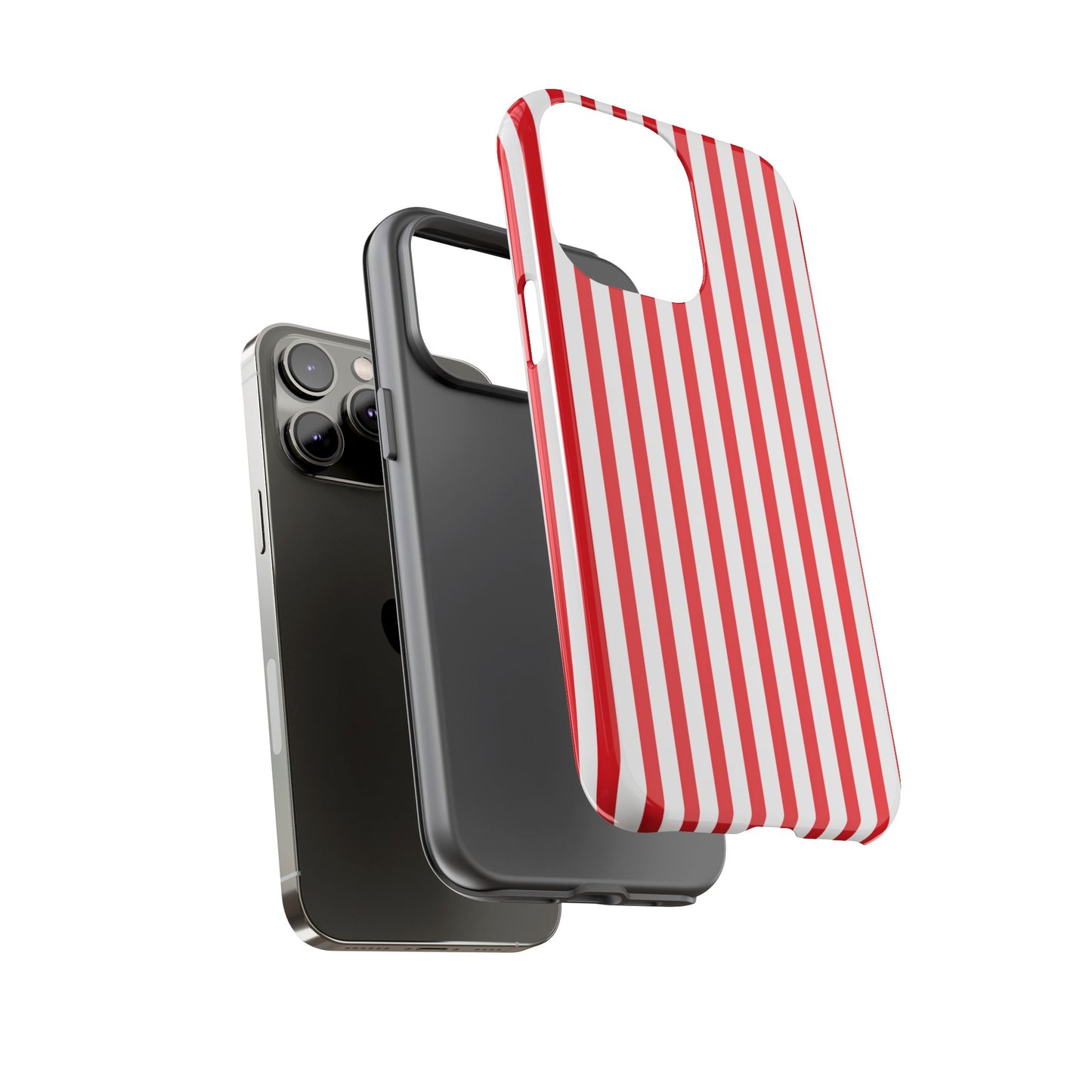 Candy Cane Stripes – Tough Glossy iPhone Case