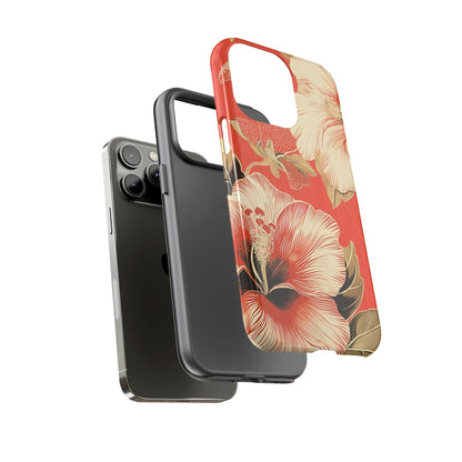 Golden Hibiscus – Tough Glossy iPhone Case