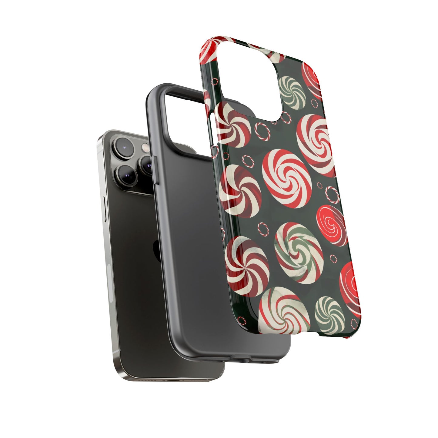 Peppermint Swirl Burst – Tough Glossy iPhone Case