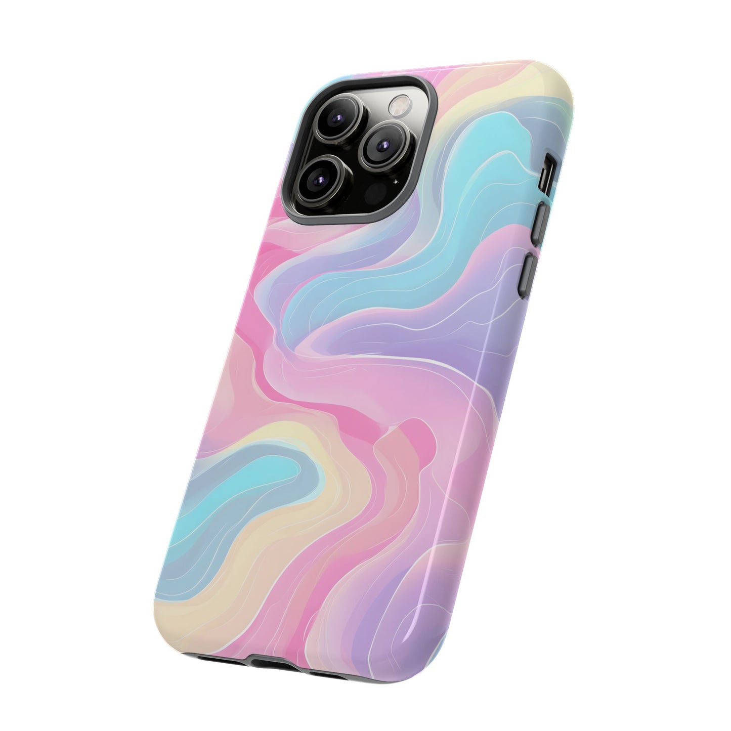 Pastel Mirage – Tough Glossy iPhone Case