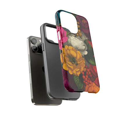 Midnight Bloom – Tough Glossy iPhone Case