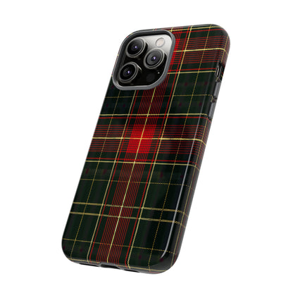 Classic Christmas Tartan – Tough Glossy iPhone Case