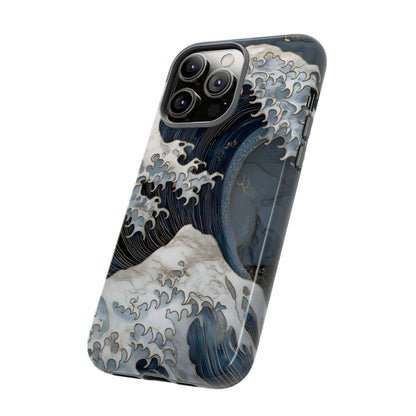 Golden Wave – Tough Glossy iPhone Case