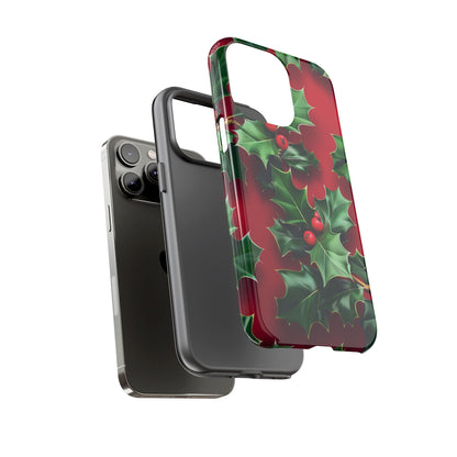 Holly Berry Bloom – Tough Glossy iPhone Case