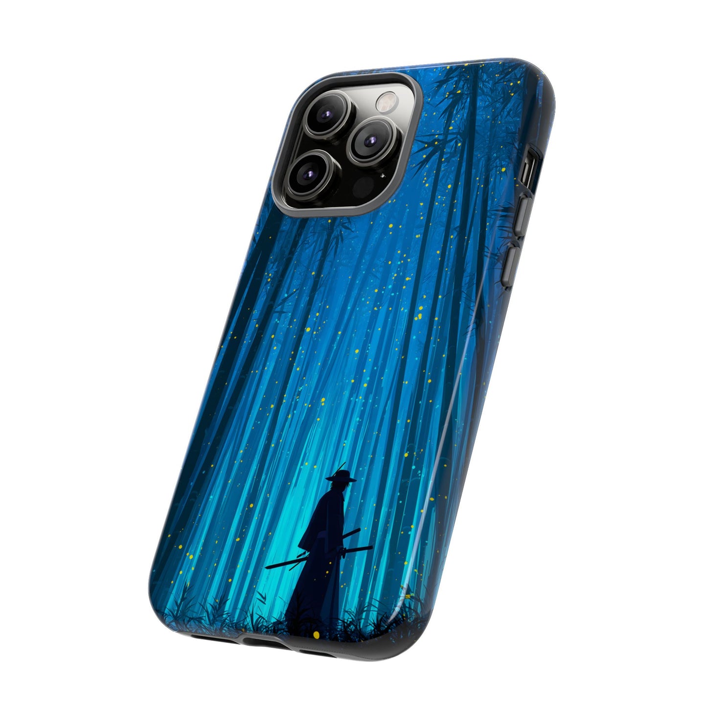 Shadowed Bamboo Sentinel – Tough Glossy iPhone Case