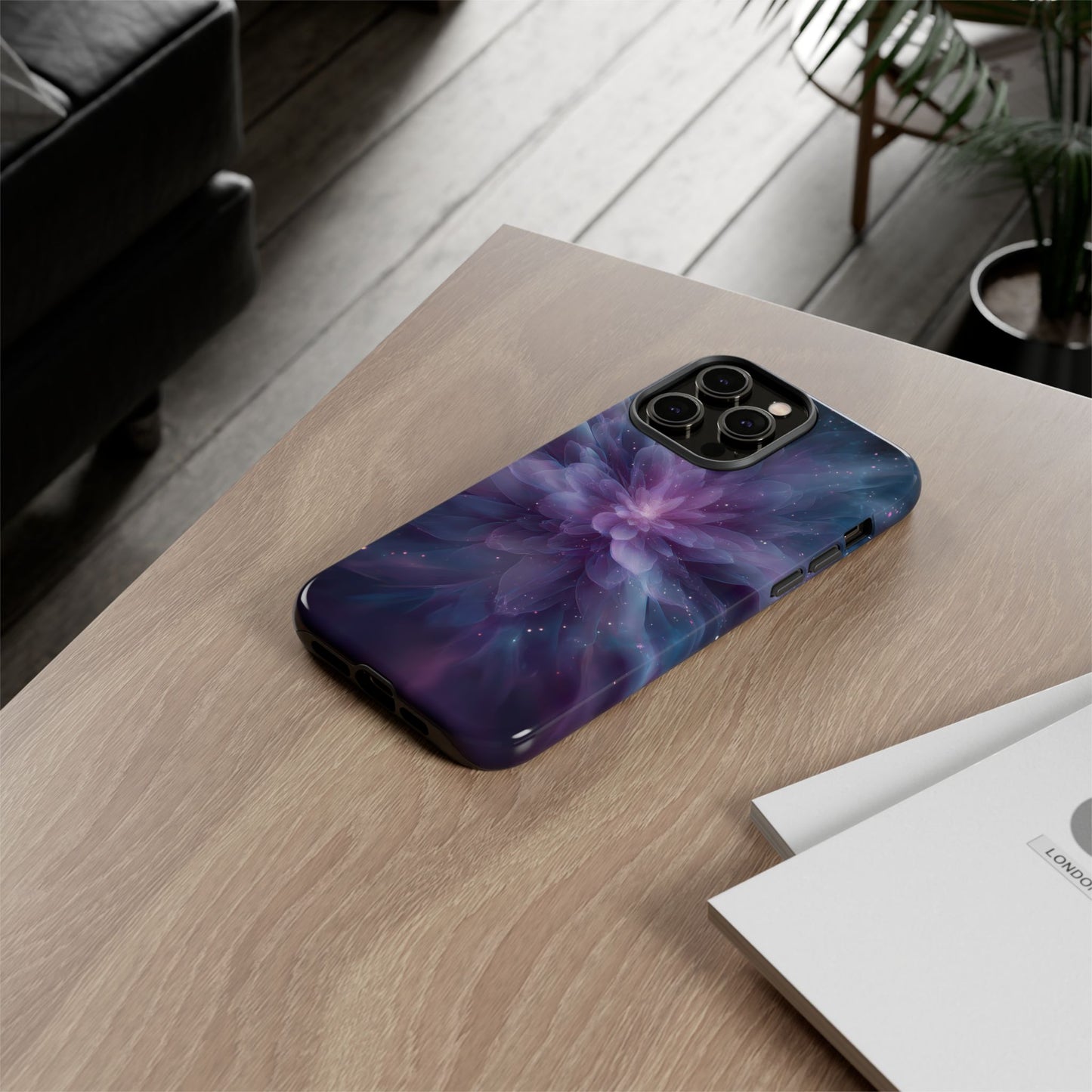 Celestial Bloom – Tough Glossy iPhone Case
