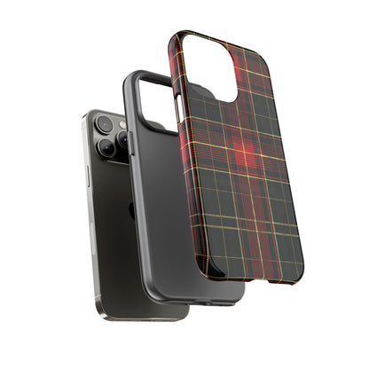 Classic Christmas Tartan – Tough Glossy iPhone Case