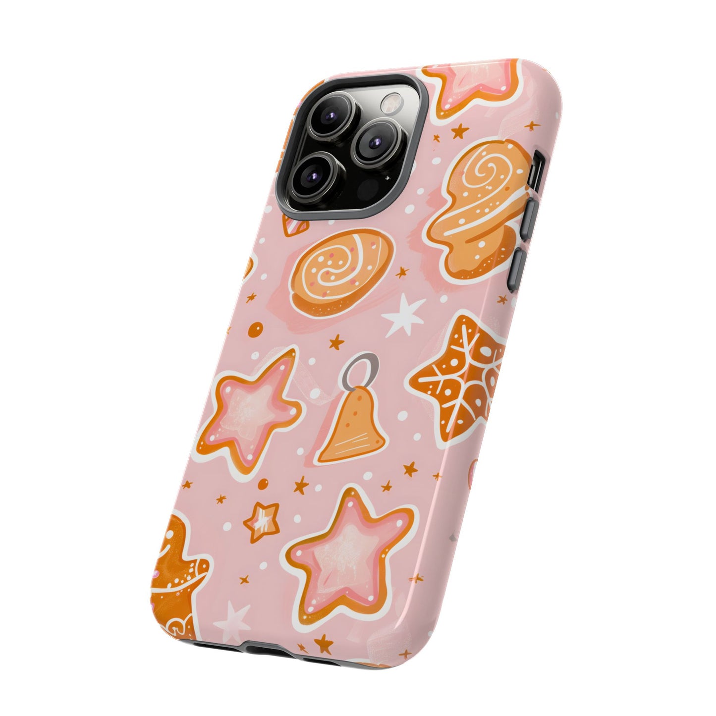 Gingerbread Sweet Stars – Tough Glossy iPhone Case