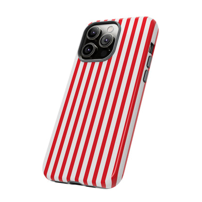 Candy Cane Stripes – Tough Glossy iPhone Case