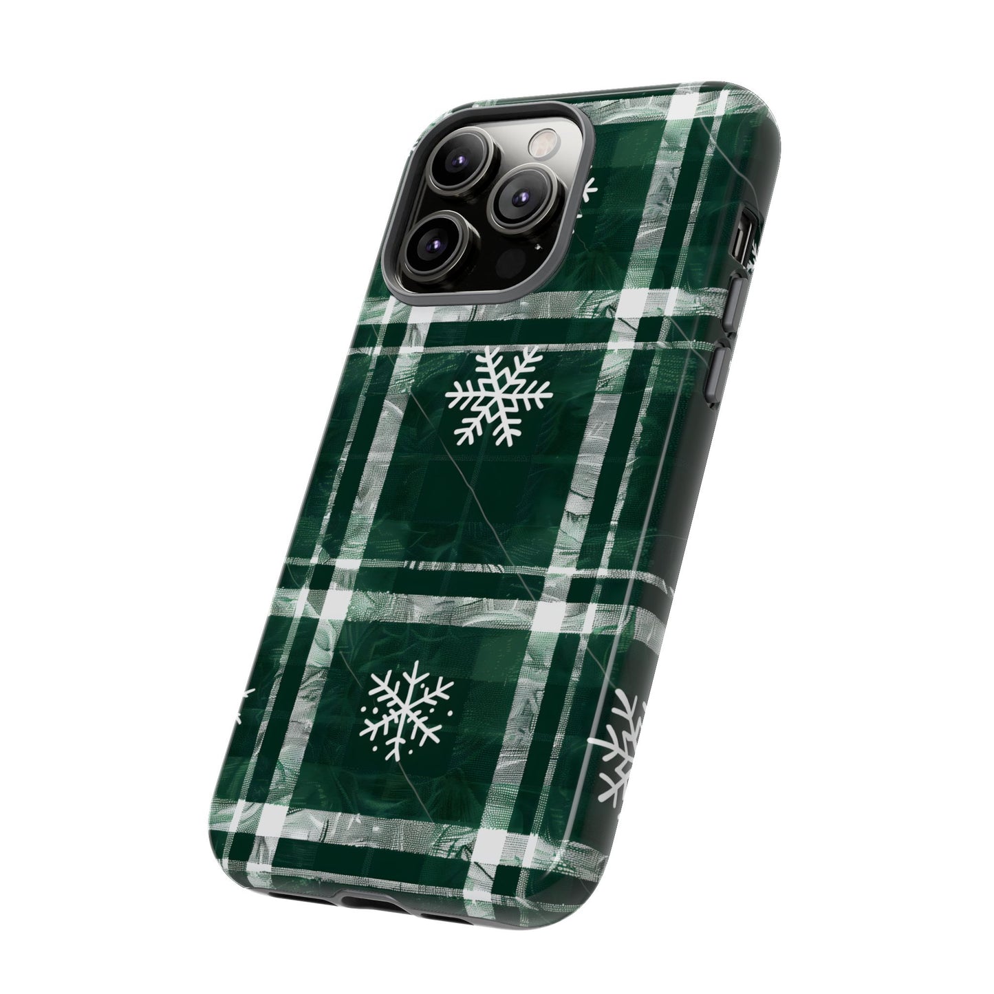 Frosted Tartan – Tough Glossy iPhone Case