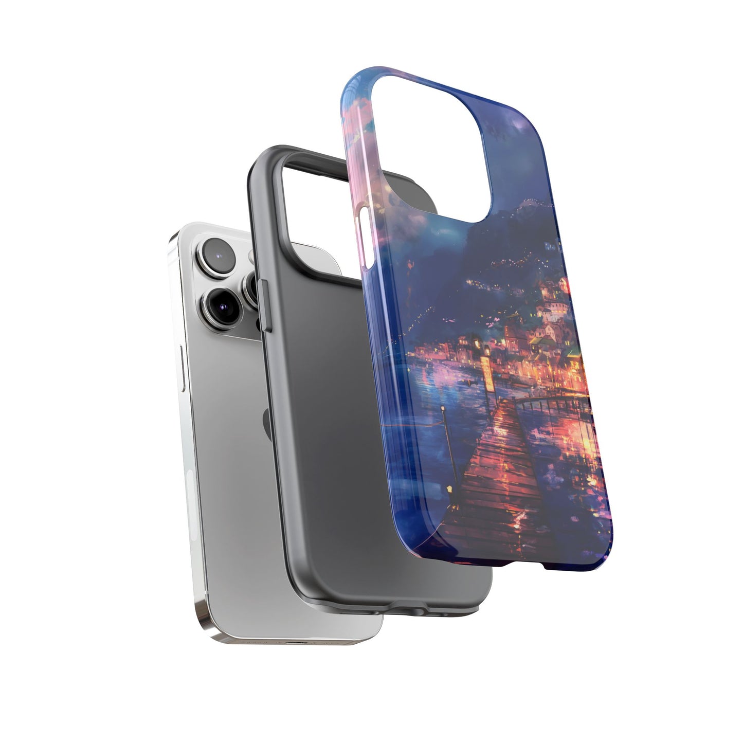 Twilight Harbor – Tough Glossy iPhone Case
