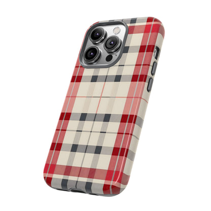 Winter Tartan Classic – Tough Glossy iPhone Case
