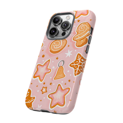 Gingerbread Sweet Stars – Tough Glossy iPhone Case