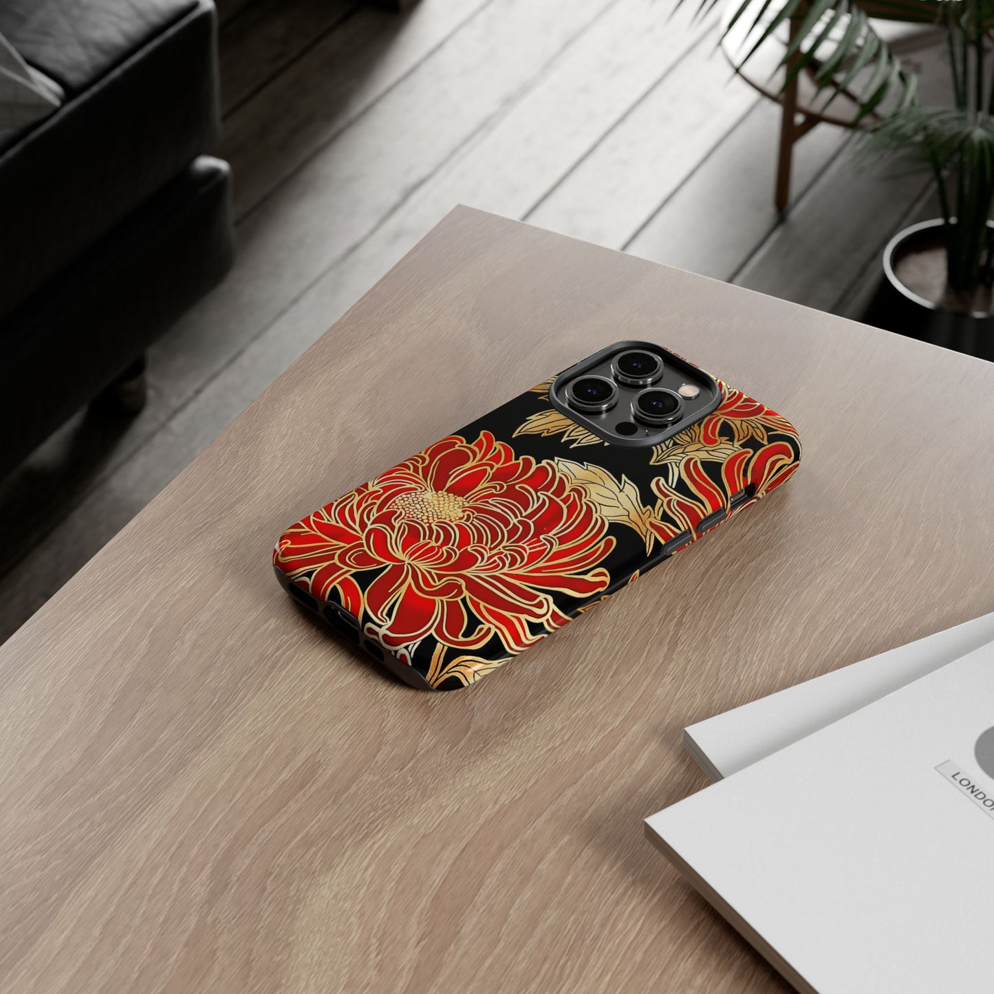 Ember Petals – Tough Glossy iPhone Case