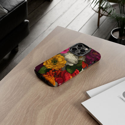 Midnight Bloom – Tough Glossy iPhone Case