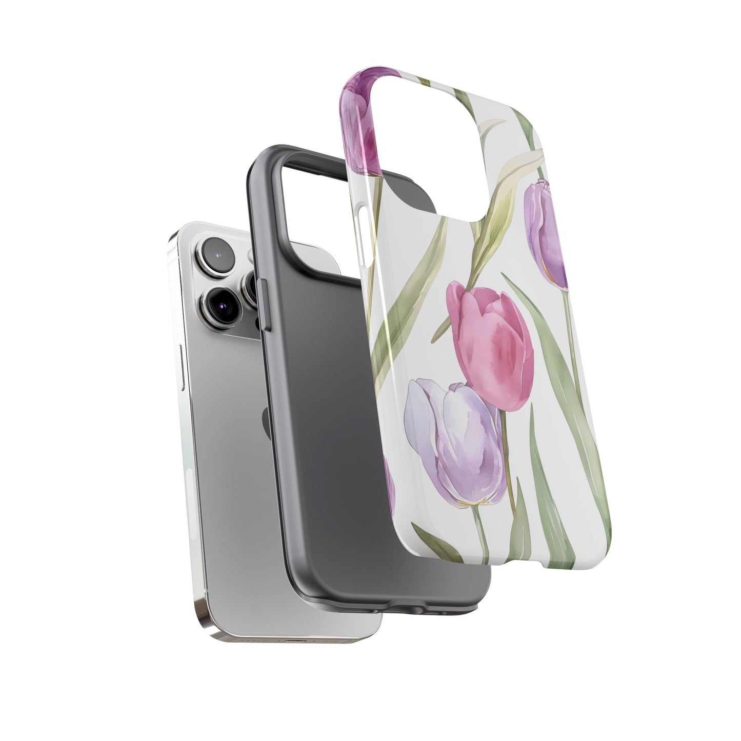Tulip Serenade – Tough Glossy iPhone Case