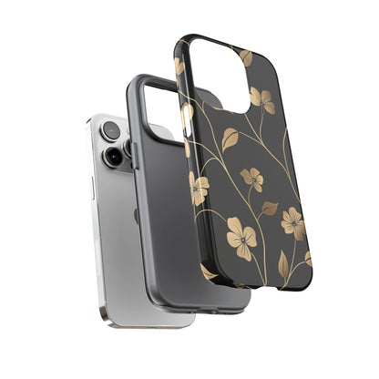 Golden Elegance – Tough Glossy iPhone Case