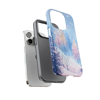 Frosted Winter Forest – Tough Glossy iPhone Case