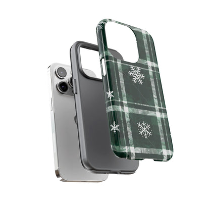 Frosted Tartan – Tough Glossy iPhone Case