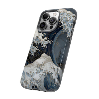 Golden Wave – Tough Glossy iPhone Case