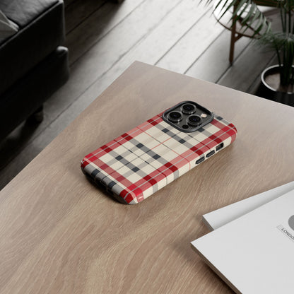 Winter Tartan Classic – Tough Glossy iPhone Case