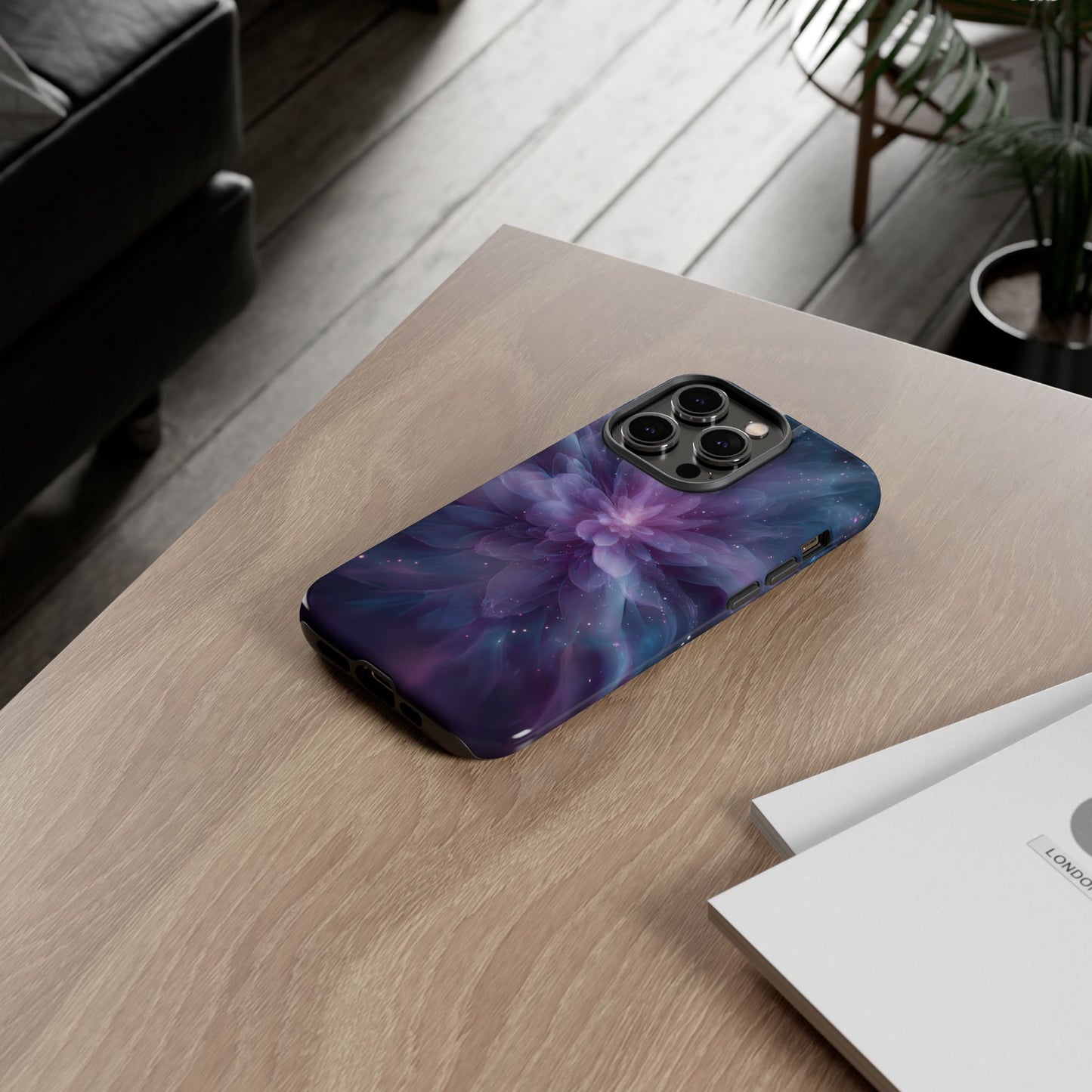 Celestial Bloom – Tough Glossy iPhone Case