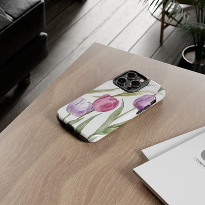 Tulip Serenade – Tough Glossy iPhone Case