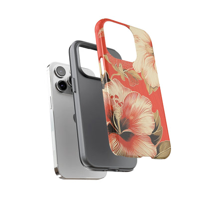 Golden Hibiscus – Tough Glossy iPhone Case