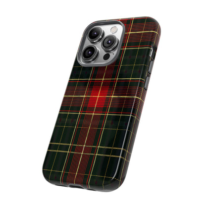 Classic Christmas Tartan – Tough Glossy iPhone Case