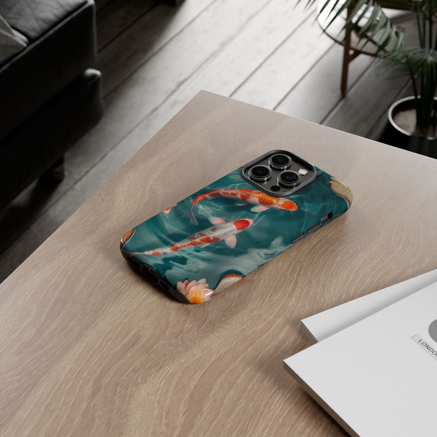Tranquil Koi Pond – Tough Glossy iPhone Case