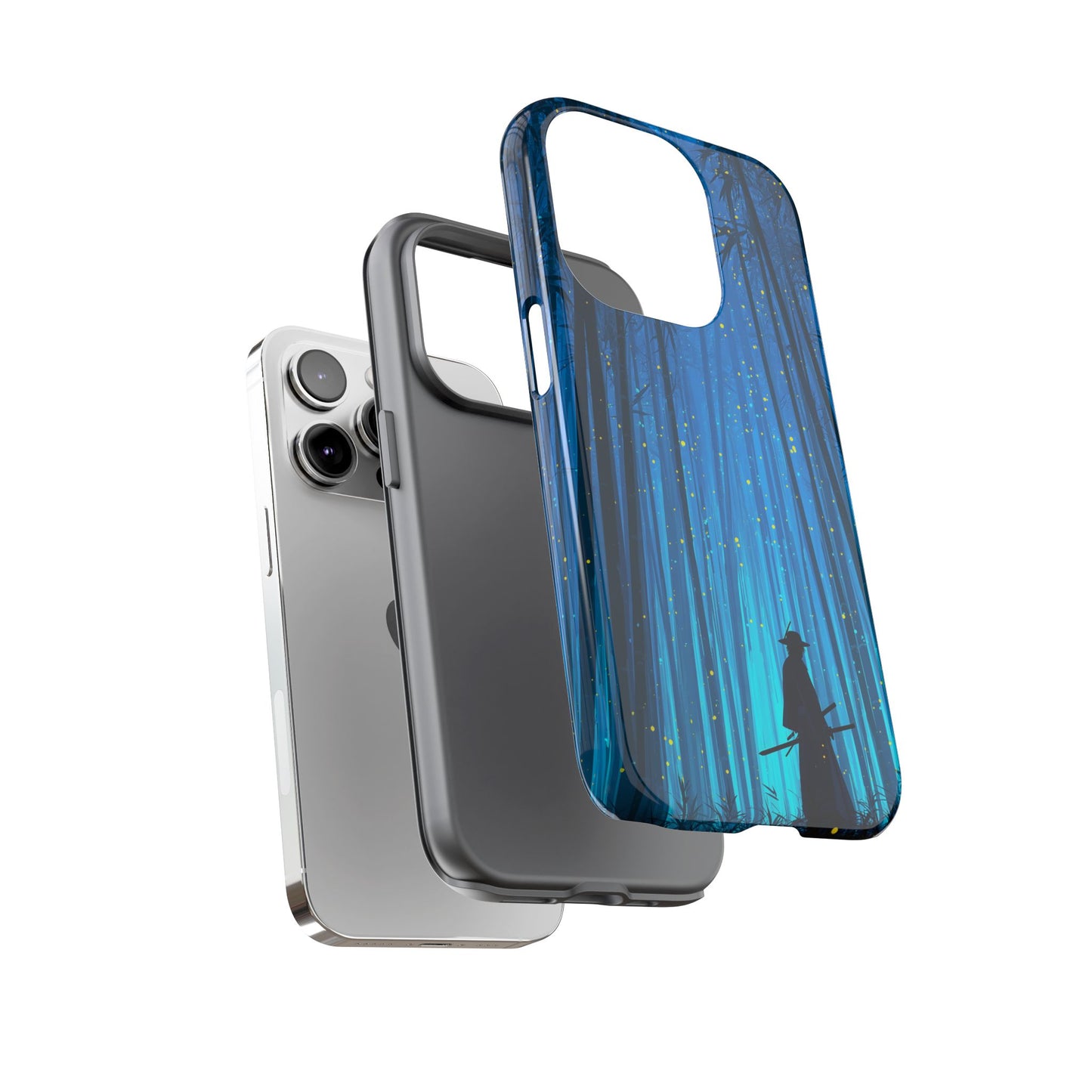 Shadowed Bamboo Sentinel – Tough Glossy iPhone Case
