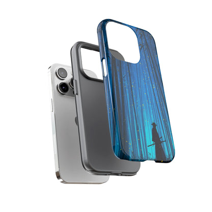 Shadowed Bamboo Sentinel – Tough Glossy iPhone Case