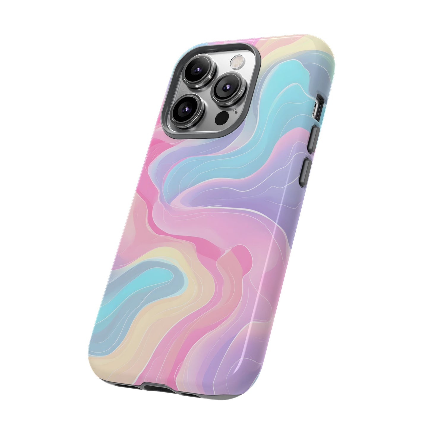 Pastel Mirage – Tough Glossy iPhone Case