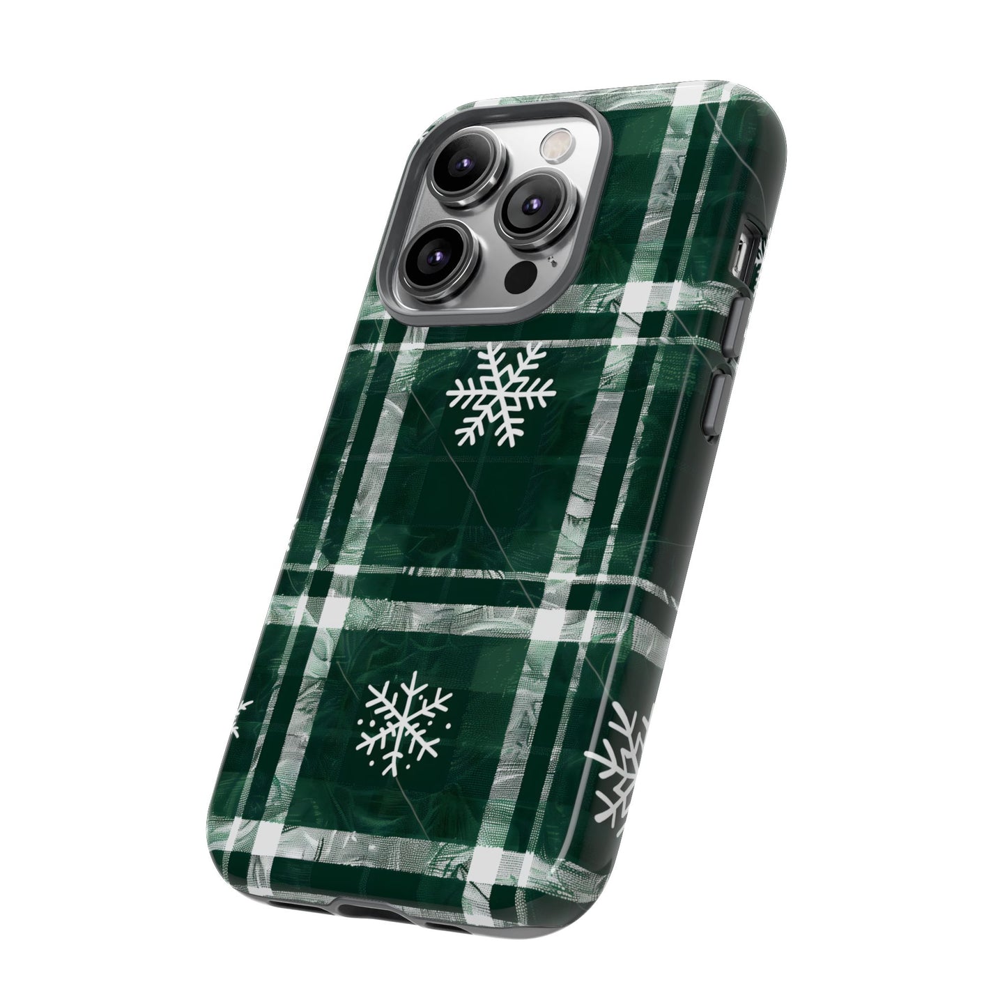 Frosted Tartan – Tough Glossy iPhone Case