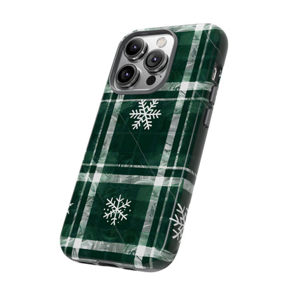 Frosted Tartan – Tough Glossy iPhone Case