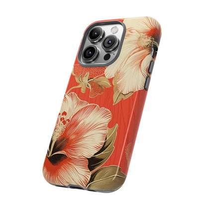 Golden Hibiscus – Tough Glossy iPhone Case