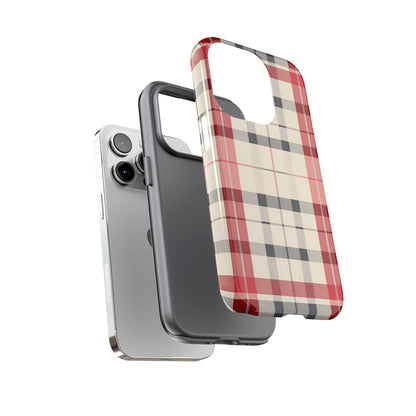 Winter Tartan Classic – Tough Glossy iPhone Case