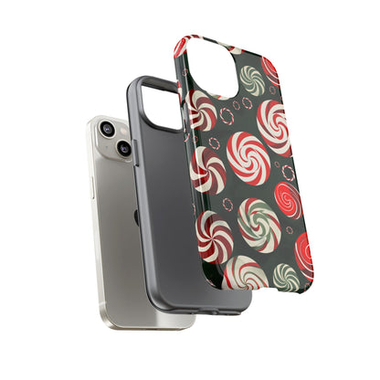 Peppermint Swirl Burst – Tough Glossy iPhone Case